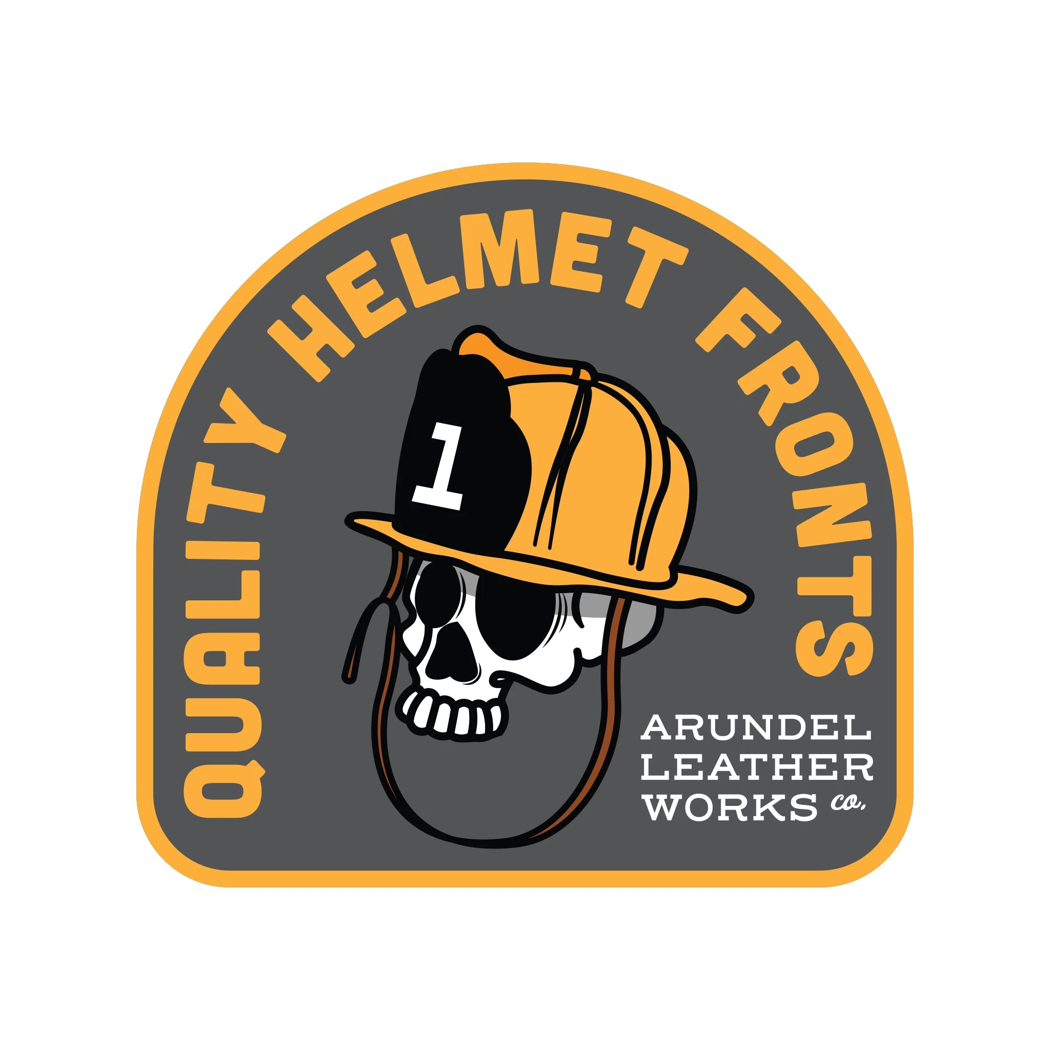 Quality Helmet Fronts Sticker